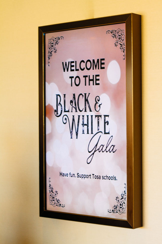 Black & White Gala Event Poster 2022